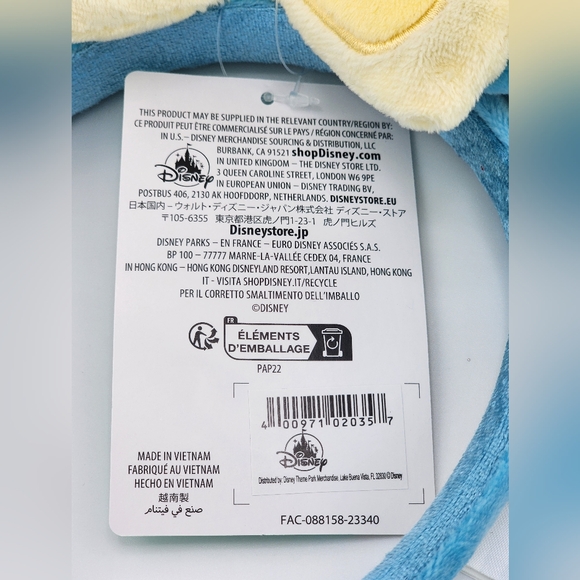 Disney Parks Munchlings STITCH BLUEBERRY LEMONADE Ears/Earband  NWT - Picture 8 of 11